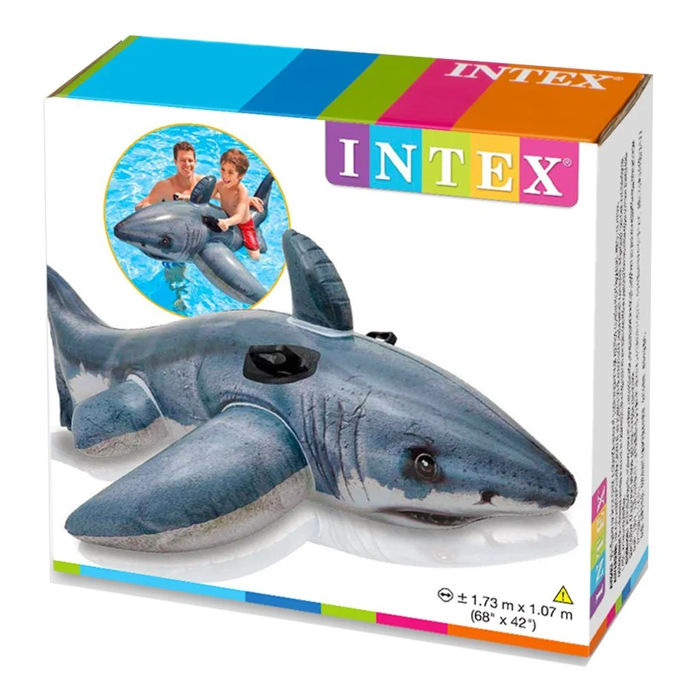 INTEX -  FLOTADOR GRAN TIBUR�N BLANCO 