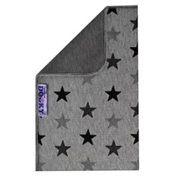 DOOKY - MANTA UNIVERSAL MULTIFUNCIONAL 70X85CM GRIS CON ESTRELLAS