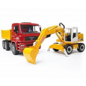 BRUDER - CAMIN VOLCADOR Y TRACTOR CON PALA 02751