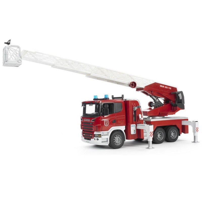 BRUDER - CAMI�N DE BOMBERO SCANIA Y ESCALERA GIRATORIA 03590