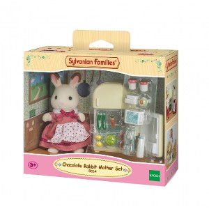 SYLVANIAN FAMILIES - CHOCOLATE RABBIT MOTHER SET (FRIDGE)