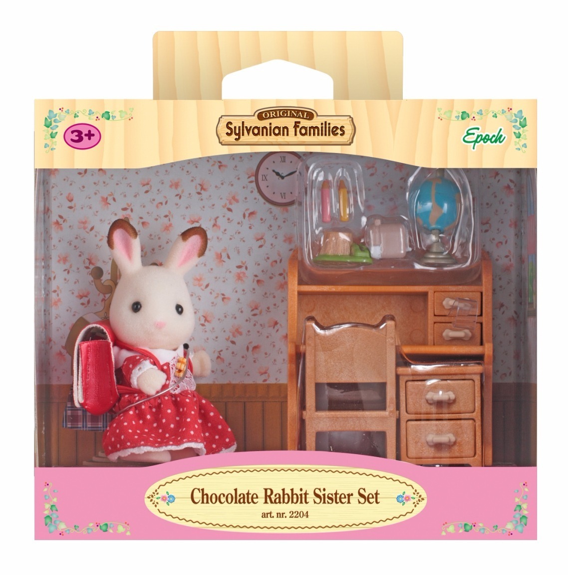SYLVANIAN FAMILIES - CHOCOLATE RABBIT SISTER SET (DESK)