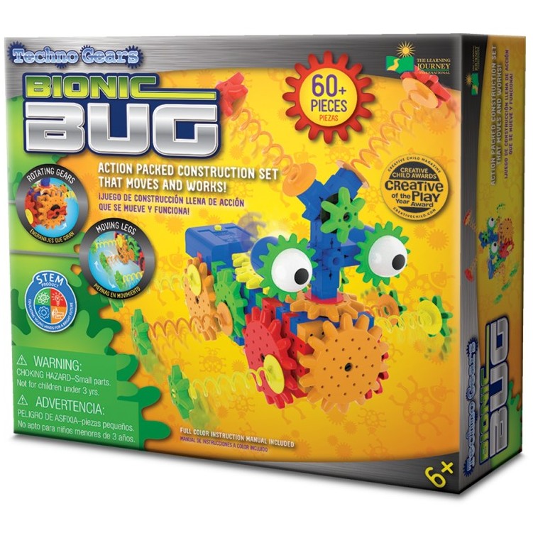 THE LEARNING JOURNEY - TECHNO GEARS BIONIC BUG + 60 PIECES - Bebemi