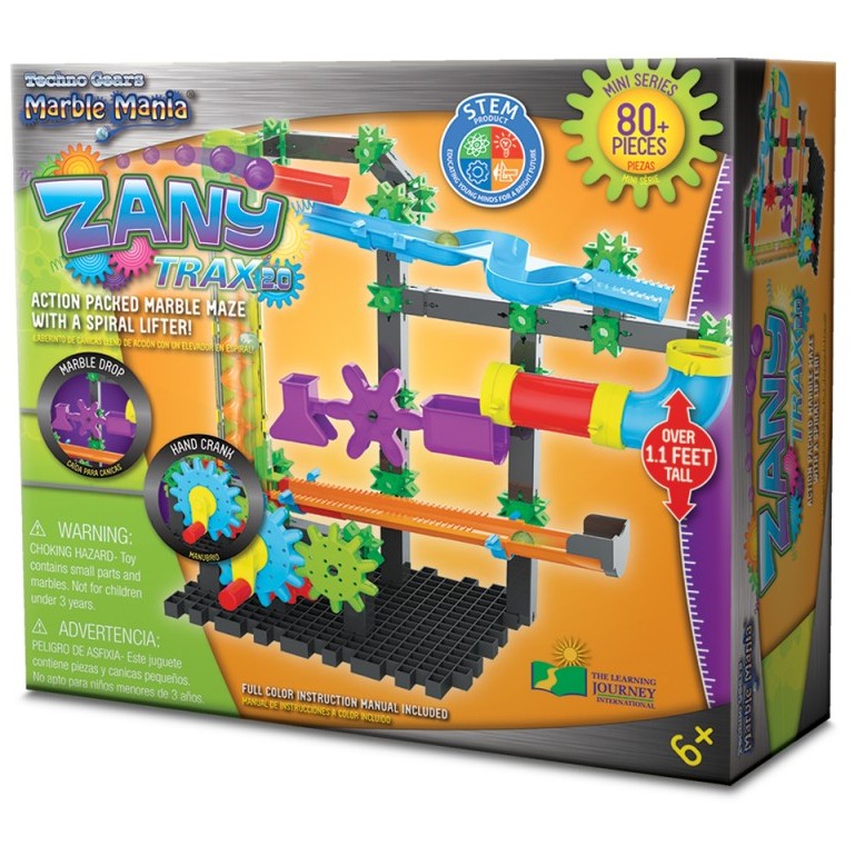 THE LEARNING JOURNEY MARBLE MANIA ZANY TRAX 2.0 + 80 PIEZAS Bebemi