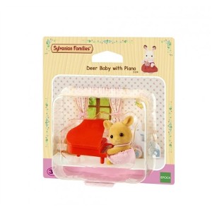 SYLVANIAN FAMILIES - DEER BABY WITH PIANO