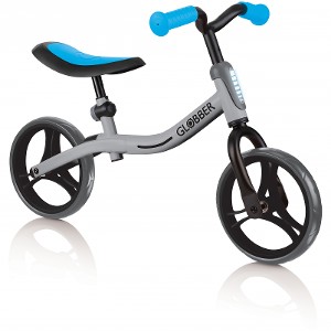 GLOBBER - GO BIKE GLOSSY SILVER SKY BLUE