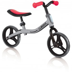 GLOBBER - GO BIKE GLOSSY SILVER RED