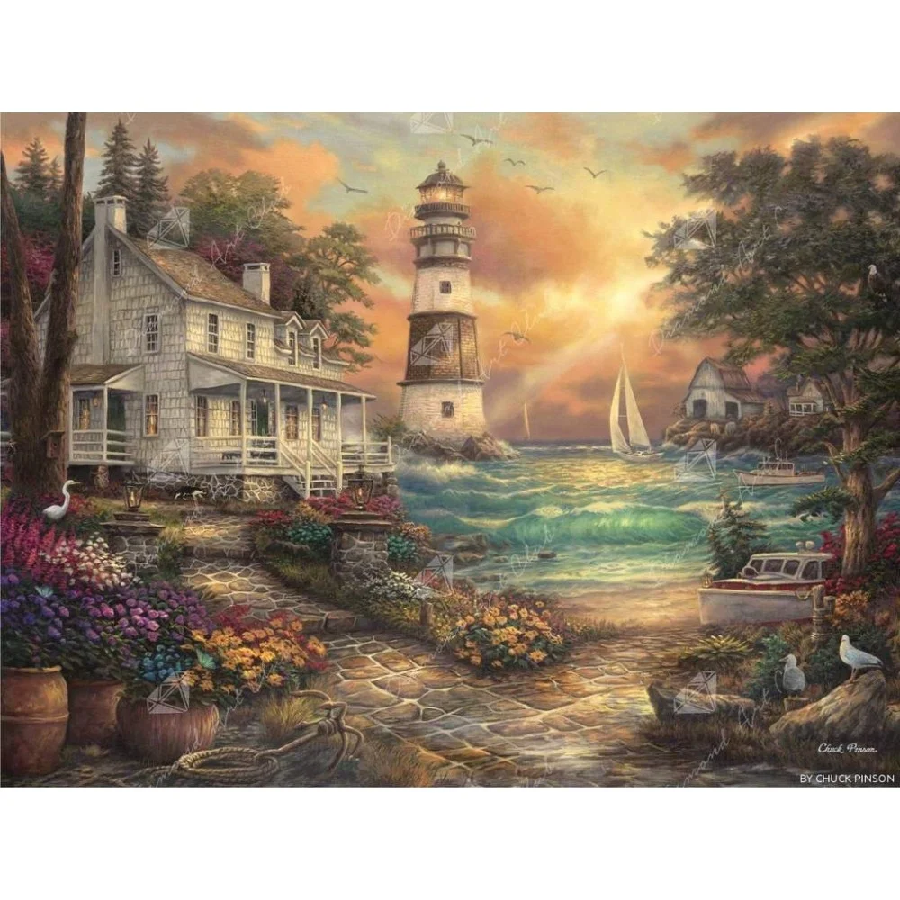 ANATOLIAN - PUZZLE 1000 PIEZAS COTTAGE BY THE SEA - Bebemi