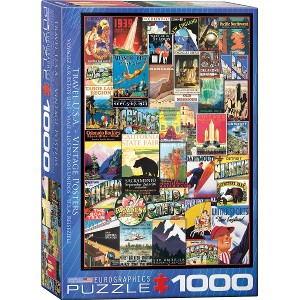 EUROGRAPHICS - PUZZLE 1000 PZAS TRAVEL USA VINTAGE POST