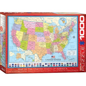EUROGRAPHICS - PUZZLE 1000 PZAS MAP OF DE UNITED STATES