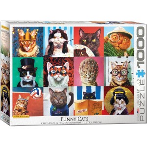 EUROGRAPHICS - PUZZLE 1000 PZAS FUNNY CATS BY L HEFFERN