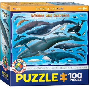 EUROGRAPHICS - PUZZLE DE 100 PIEZAS WHALES AND DOLPHINS