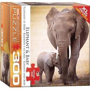 EUROGRAPHICS - PUZZLE DE 300 PIEZAS XL ELEPHANT AND BABY