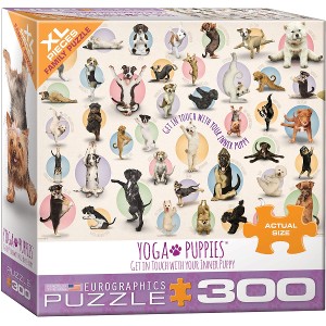 EUROGRAPHICS - PUZZLE DE 300 PIEZAS XL YOGA PUPPIES