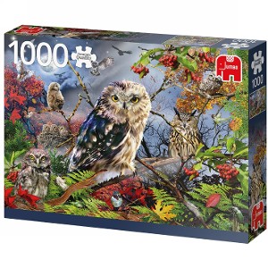 JUMBO - PUZZLE 1000 PIEZAS OWLS IN THE MOONLIGTH PREMIUM COLLECTION