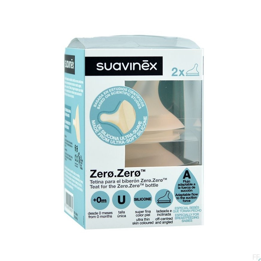 SUAVINEX - TETINA ZERO FLUJO A X2 UNIDADES