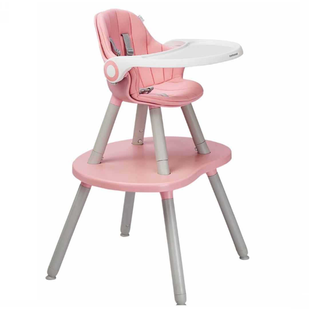 BEBESIT -  SILLA DE COMER BABY DESK 3 EN 1 ROSA