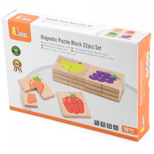 VIGA - PUZLE MAGNETICO DE FRUTAS 32PCS FRUITS 50700