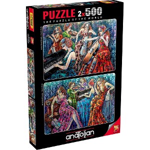 ANATOLIAN - PUZZLE 2X500 PIEZAS RENKLI NOTALAR