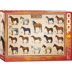 EUROGRAPHICS - PUZZLE 1000 PIEZAS HORSES