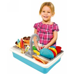 LAVAPLATOS COCINILLA CON ACCESORIOS Y AGUA  