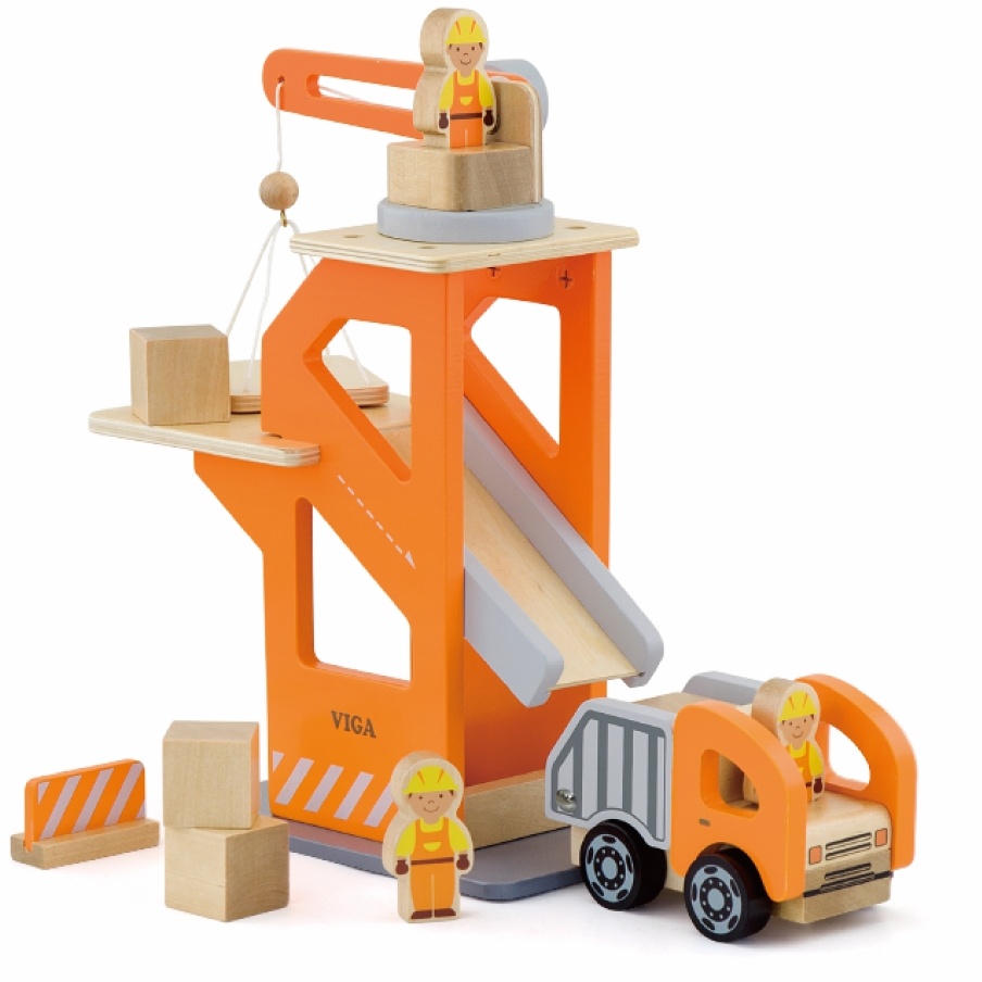Camion Grue En Bois Avec Containers – Jeu De Construction Éducatif Pour Enfants Dès 1,5 Ans - 3