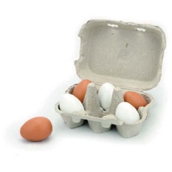 VIGA - HUEVOS EN MADERA 6 PCS 59228 