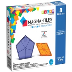 MAGNA-TILES - BLOQUES MAGNETICOS POLIGONOS 8 PIEZAS EXPANSION 