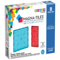 MAGNA-TILES - BLOQUES MAGNETICOS RECTANGULOS 8 PIEZAS EXPANSION 