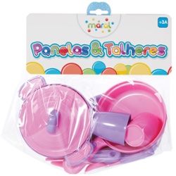 MARAL - JUEGO DE COCINA 13 PIEZAS ROSA 1025