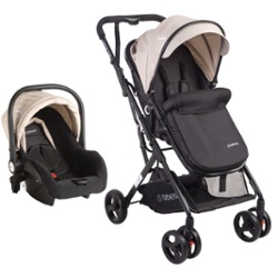 BEBESIT - COCHE VOX BEIGE TRAVEL SYSTEM