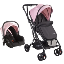 BEBESIT - COCHE VOX ROSA  TRAVEL SYSTEM