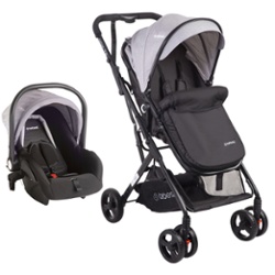 BEBESIT - COCHE VOX GRIS TRAVEL SYSTEM