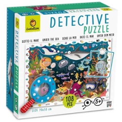 LUDATTICA - DETECTIVE PUZZLE   BAJO EL MAR 108 PIEZAS
