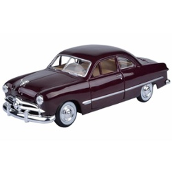 MOTORMAX - FORD COUPE BURGUNDY 1949 1:24  