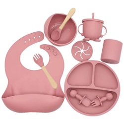 SET DE ALIMENTACION 9 PIEZAS ROSA