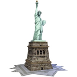 RAVENSBURGER 3D STATUE OF LIBERTY 108PC