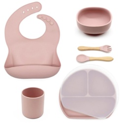 SET ALIMENTACION 6 PIEZAS ROSA