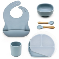 SET ALIMENTACION 6 PIEZAS CELESTE