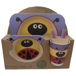 SET ALIMENTACIN INFANTIL BAMBOO 5PCS SAN ANTONIO