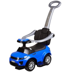 BUGGIE AZUL CON PROTECCION Y GUIA