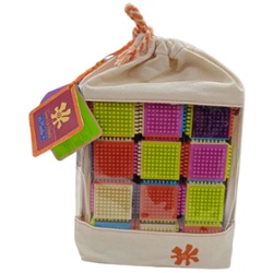 CUBOS DE ENCASTRAR Y APILAR  BOLSA 12 PIEZAS
