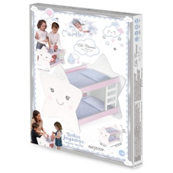 DECUEVAS TOYS - CAMA CUCHETA ESTRELLA  DE MADERA
