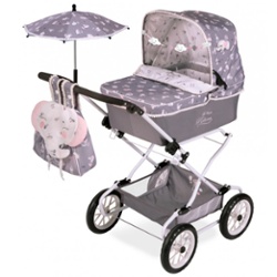 DECUEVAS TOYS - COCHE MUECA REBORN PLEGLABLE GRIS