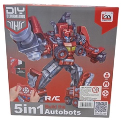 ROBOT DESARMABLE CON CONTROL LM906-BY ROJO