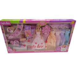DEFA TOYS - MUECA DEFA 5VESTIDOS,ACC,62X33X6CMS