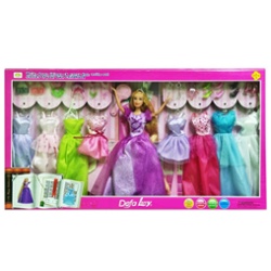 DEFA TOYS - MUECA DEFA 9VESTIDOS,ACC, 67X35X6CMS