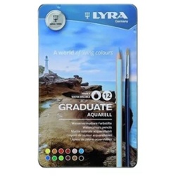 LYRA - LATA DE COLORES GRADUATE ACUALERABLE 12COL 22-