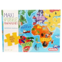 DIDACTA - MAXI PUZZLE MAPAMUNDI 