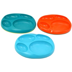 PLATO X 3 CON DIVISIONES AZUL MULTI